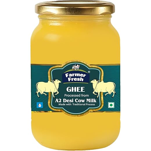 Farmer Fresh A2 Desi Cow Ghee 1 litre  Traditional Bilona M