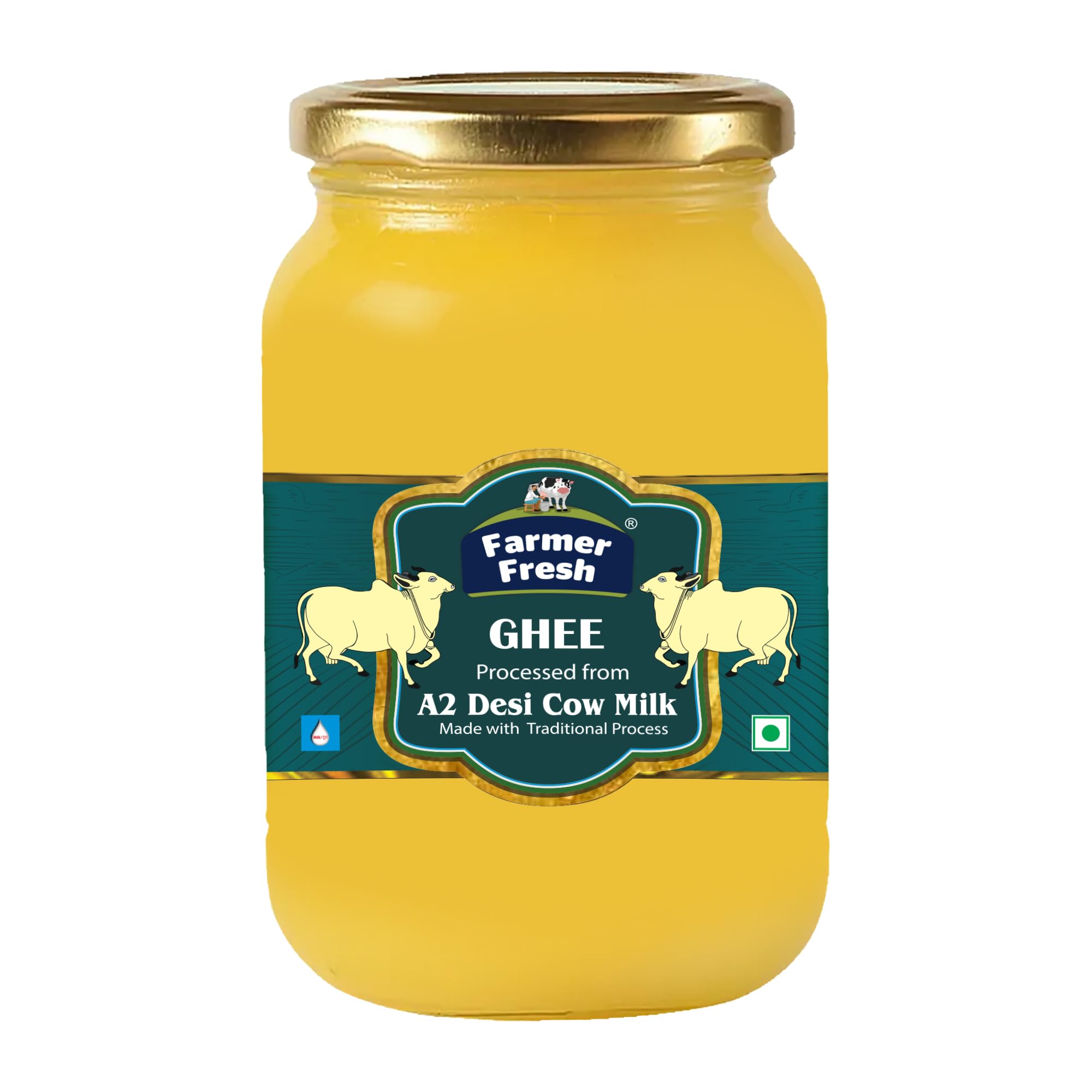 Farmer Fresh Pure & Natural A2 Desi Cow Milk Ghee | Traditional Bilona Method & Curd-Churned for Health | Authentic Taste & Quality | Ideal for Cooking (500 ml) (B07VRN8B54) Amazon Price History, Amazon Price Tracker