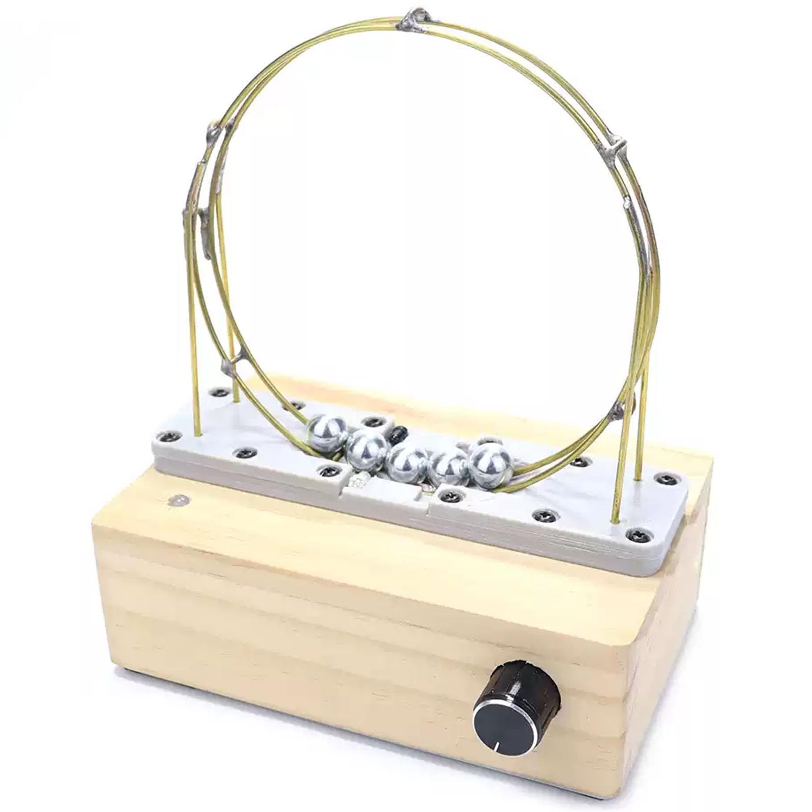 DIY Perpetual Motion Machine Model, Electromagnetic Cyclotron, Reciprocating Motion Electromagnetic Accelerator, Homemade Electric Field and Magnetic Induction Coil, for Experimental Teaching, Science