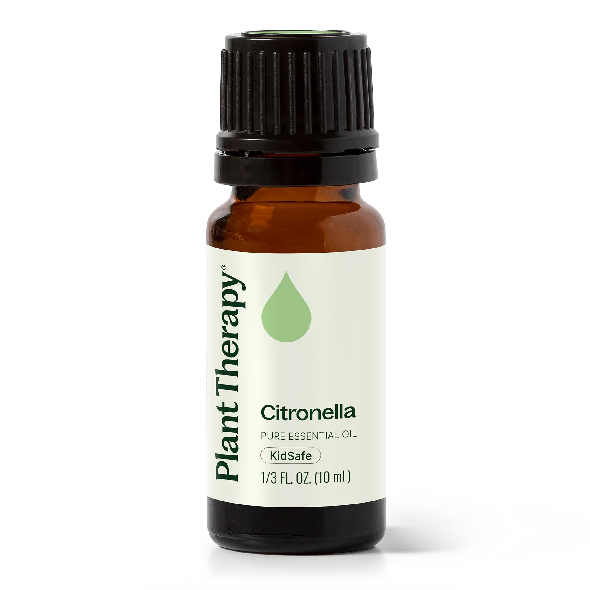 Plant Therapy Citronella Essential Oil 10 mL (1/3 oz) 100% Pure, Undiluted, Citronella Oil for Aromatherapy, Diffuser, Candle Making, Skin Care, Outdoors, Therapeutic Grade