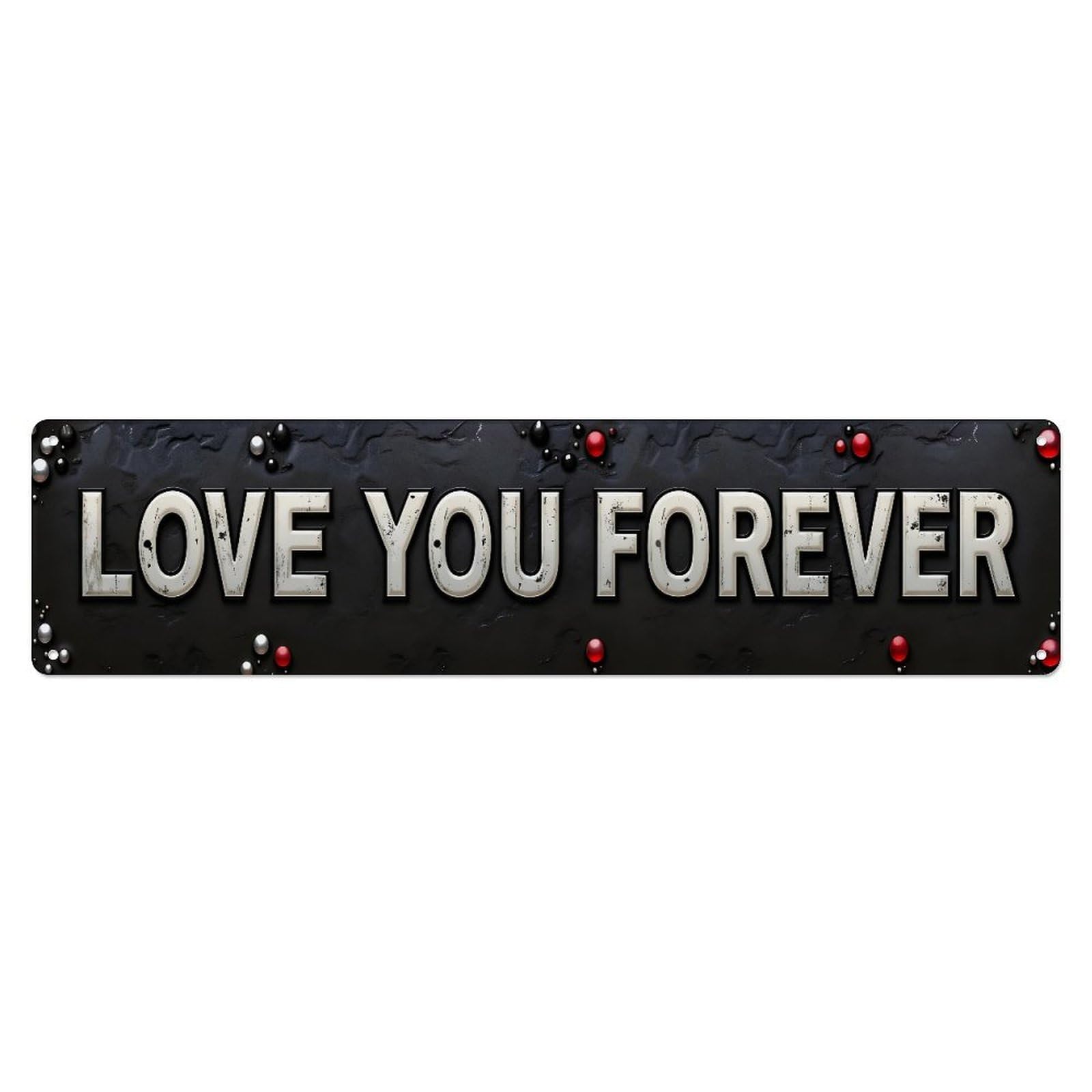 Love You You Tin Sign Vintage Metal Sign Home Bar Garden Indoor & Outdoor Wall Decor Retro Metal Poster 4x16 Inch