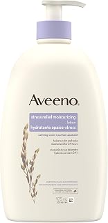 Aveeno Stress Relief Moisturizing Lotion - Lavender, Ylang Ylang, Oatmeal, Chamomile - Sensitive Skin, Dry Skin - 975 mL