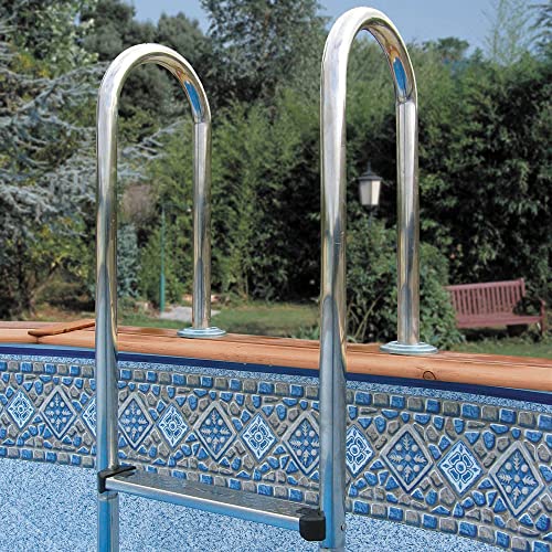 Escalera de Piscina Acero Inoxidable para Piscinas Profundas 100-120 cm miniatura 3