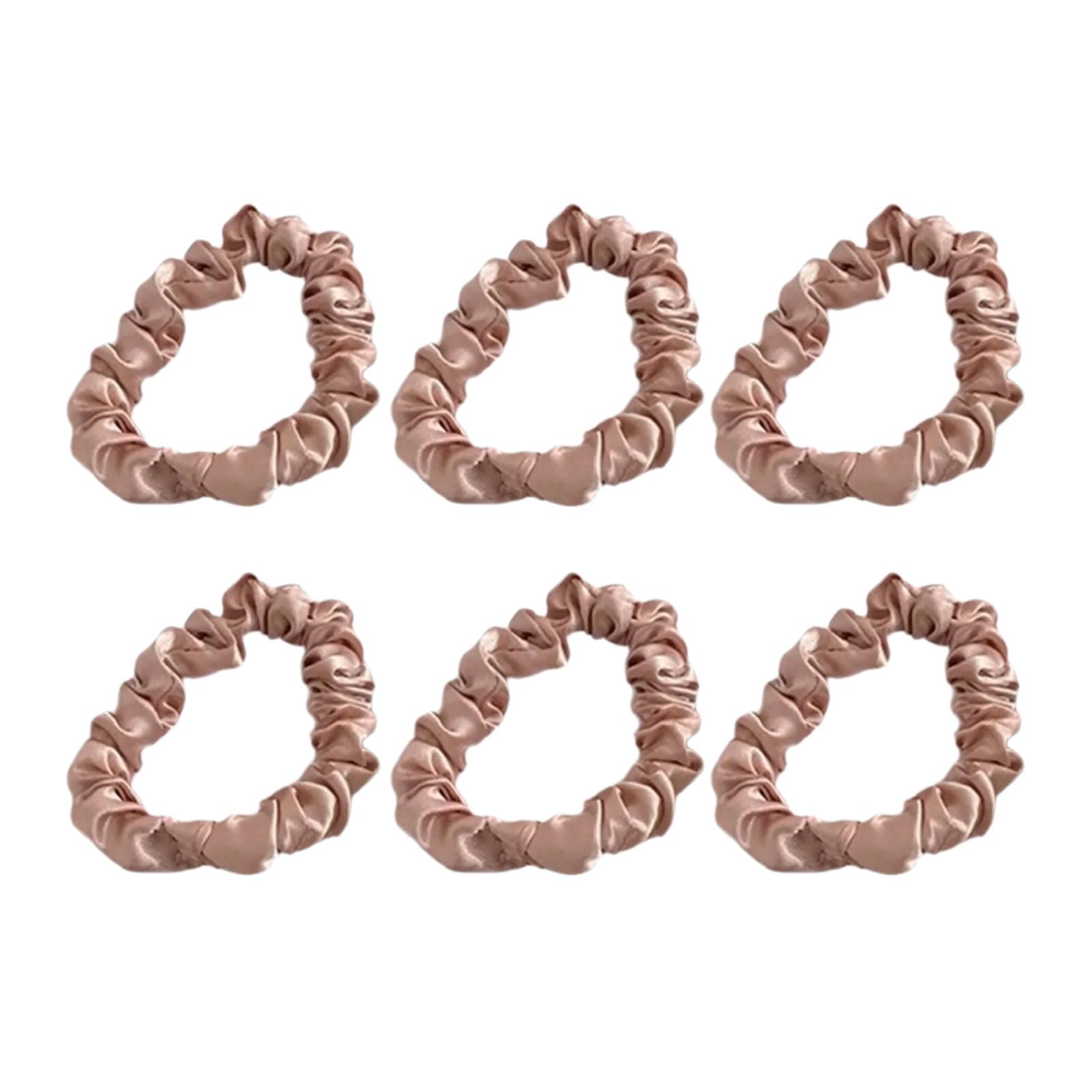 YUXITA Ruched Hair Scrunchies Thick Thin Scrunchy Elegant Hair Rope Scrunchy Women Ponytail Holder
