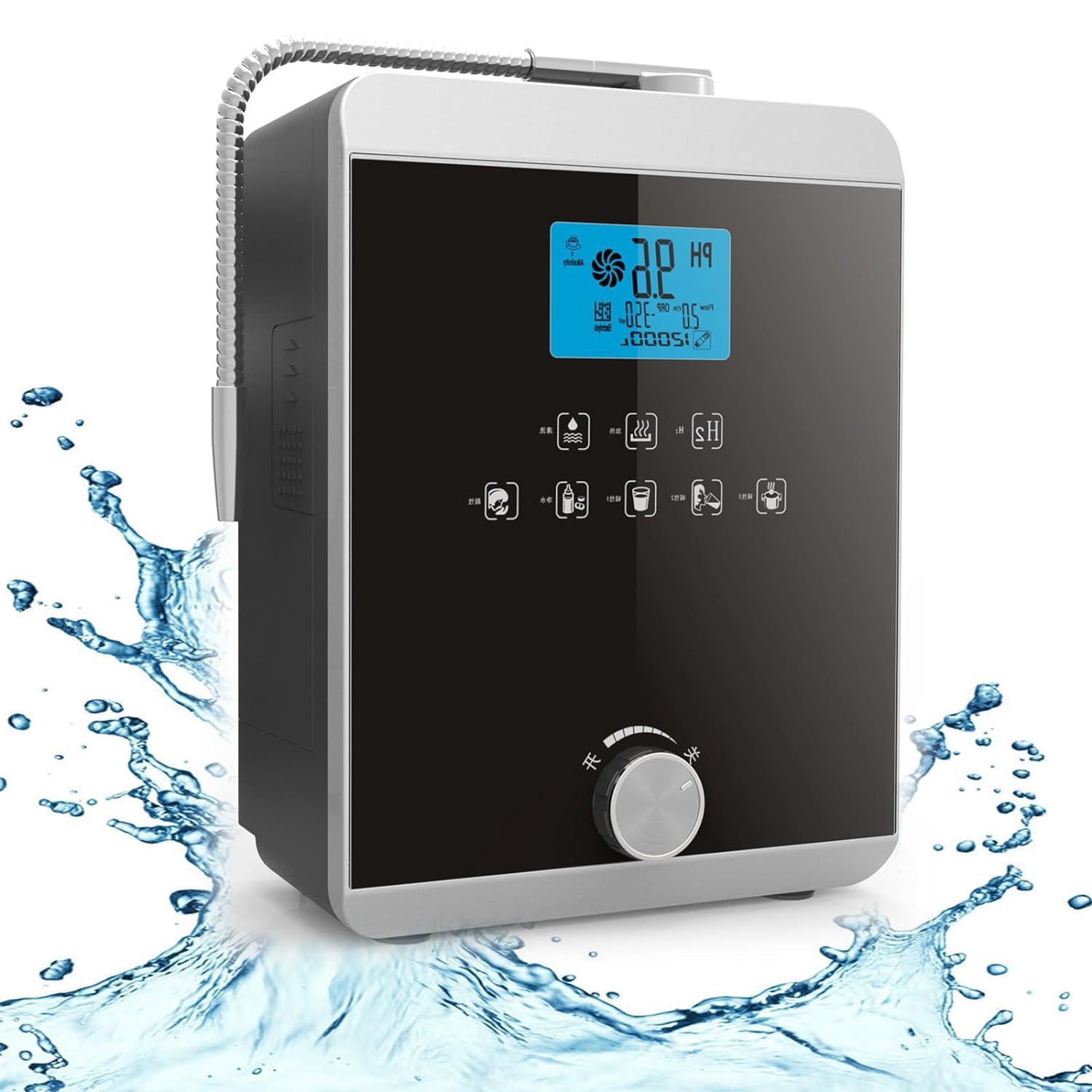 Máquina Agua Hidrógeno Rica En Hidrógeno Máquina Ionizadora Y Purificadora Agua, La Máquina Ionizadora Agua Produce Ácido Alcalino Ph 3-11.0 hasta -800mv Orp Filtro De Agua Táctil LCD