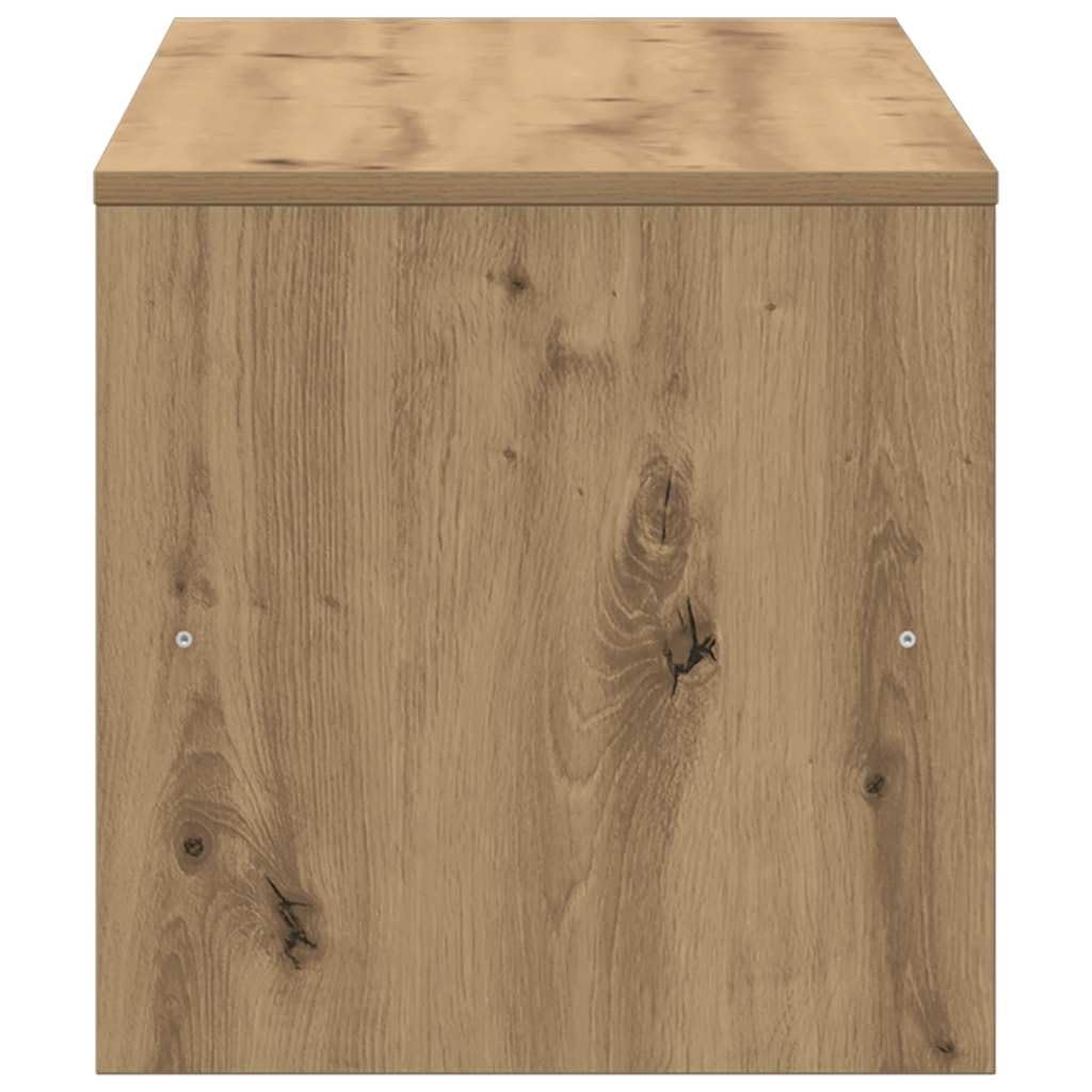Mobile TV marrone in rovere Artisan, 120 x 40 x 40 cm, con vano portaoggetti e cassetto, moderno, per soggiorno, camera da letto, home theater, salvaspazio e robusto