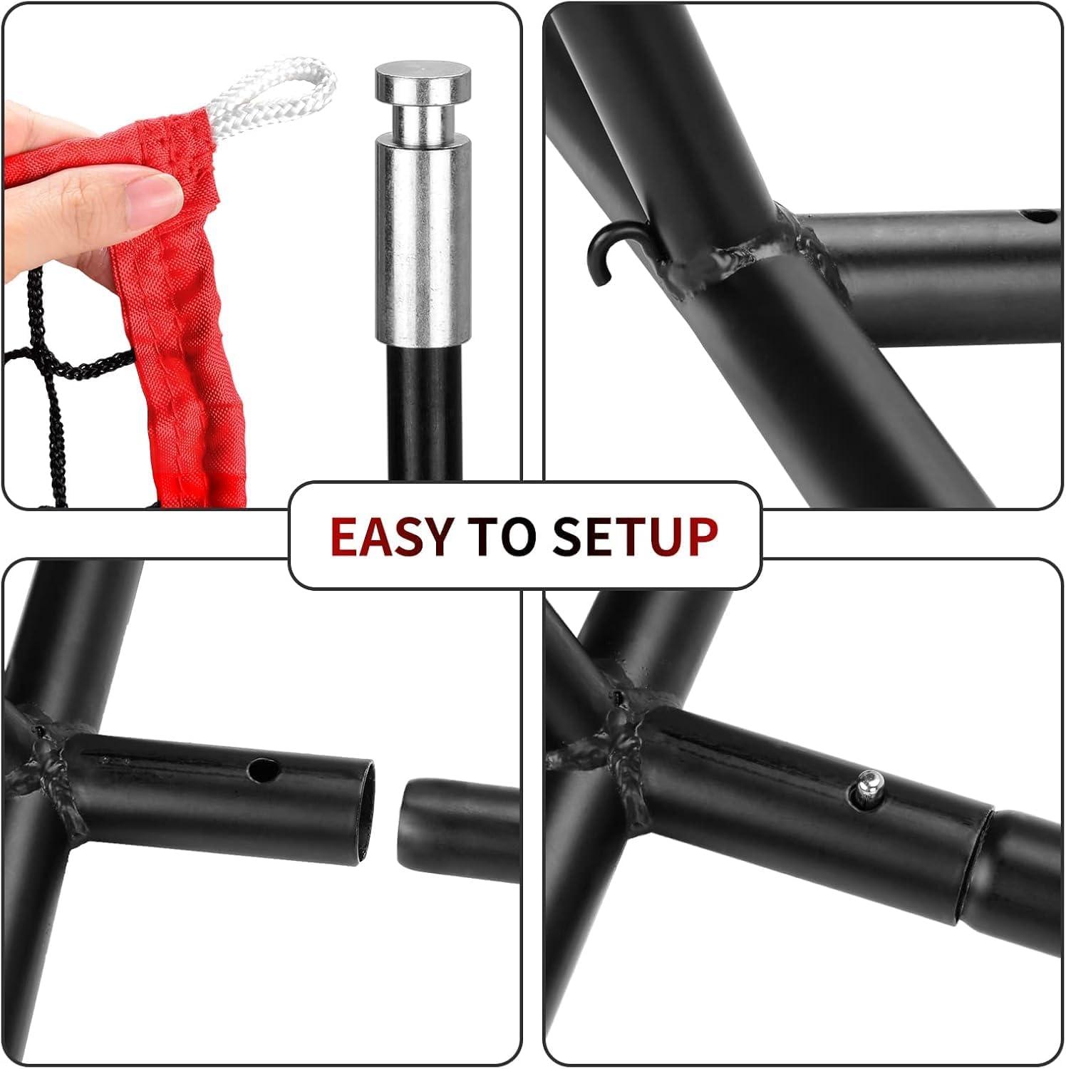 Hikeen Baseball Tees - Batting Tee with Portable Tripod Stand for Softball Hitting Training, Includes Carrying Bag