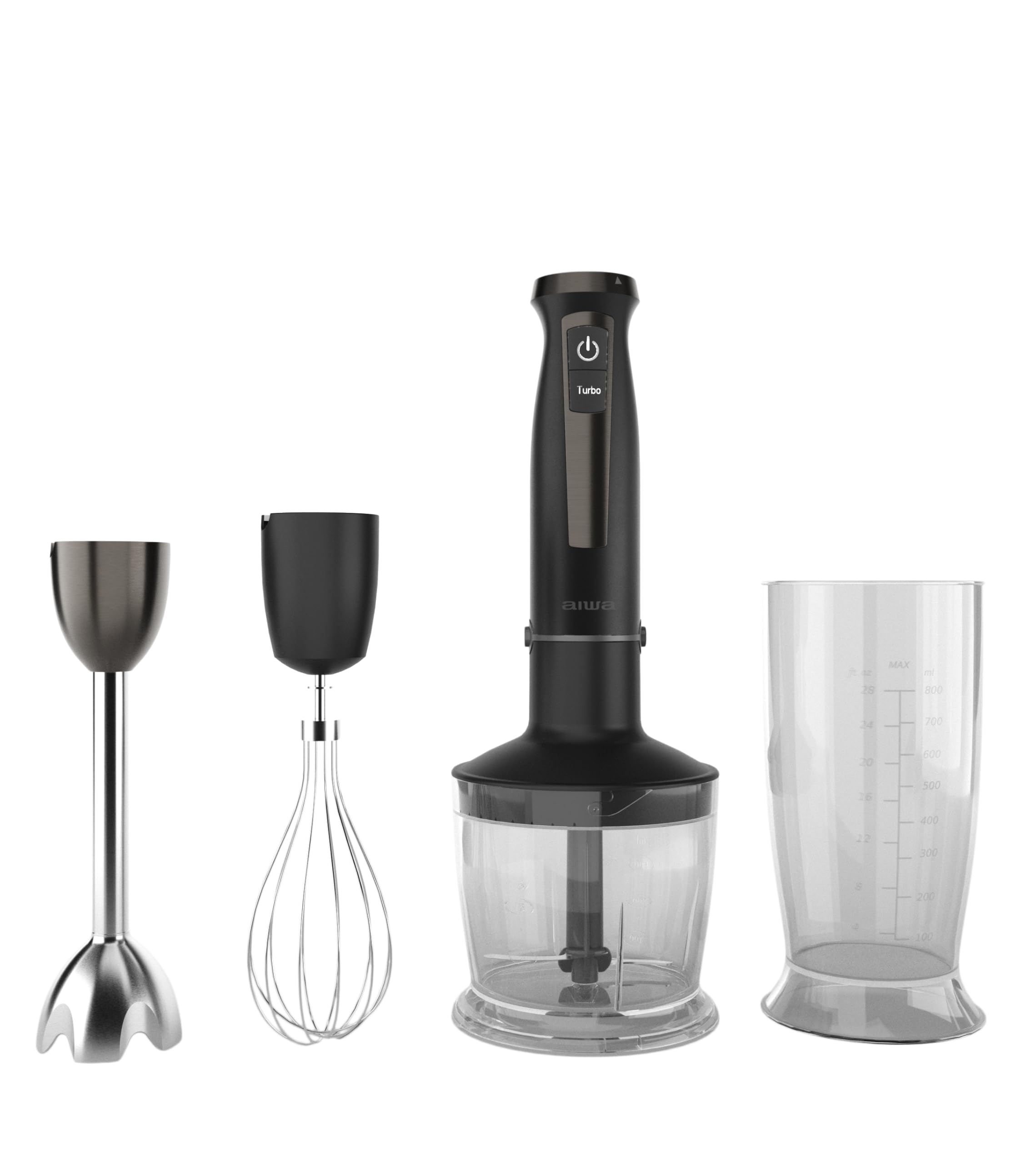 AIWA KENKIRI ABL-1500PLUS – Batidora de Mano Profesional 1500W con 40 Velocidades + Turbo y Tecnología Satoku® Titanium