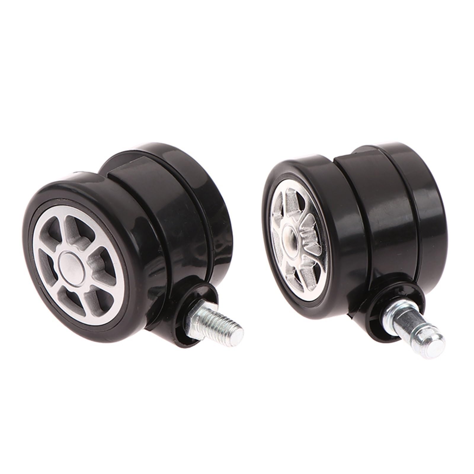 1 rueda giratoria de goma de 60 mm para silla de oficina, ruedas giratorias de repuesto, ruedas suaves y seguras para muebles (A)