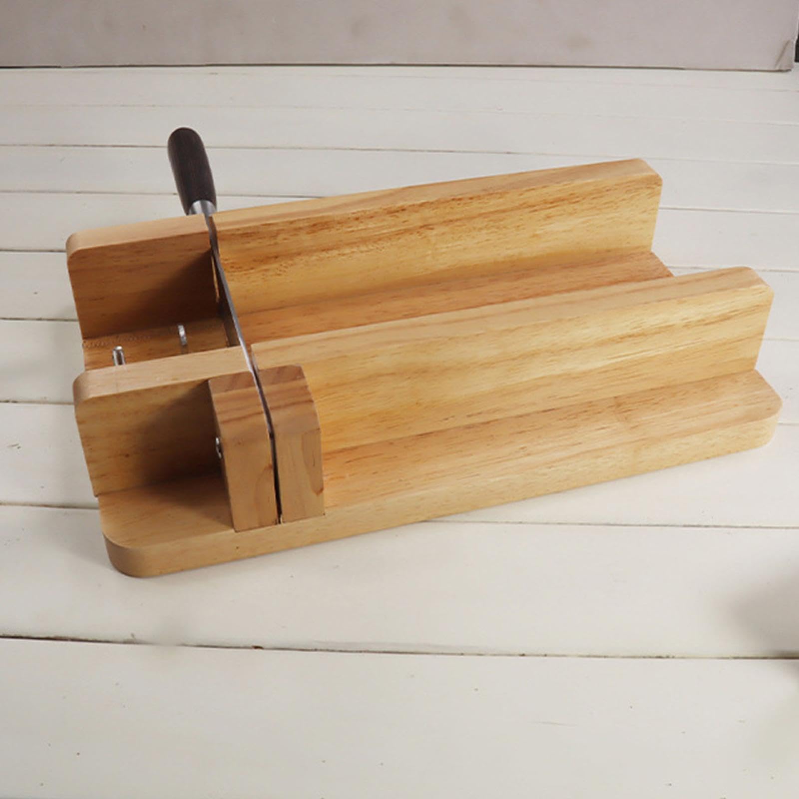 Cortador de Jabón de Madera con Escala, Máquina Cortadora de Jabón para Velas, Pasteles,