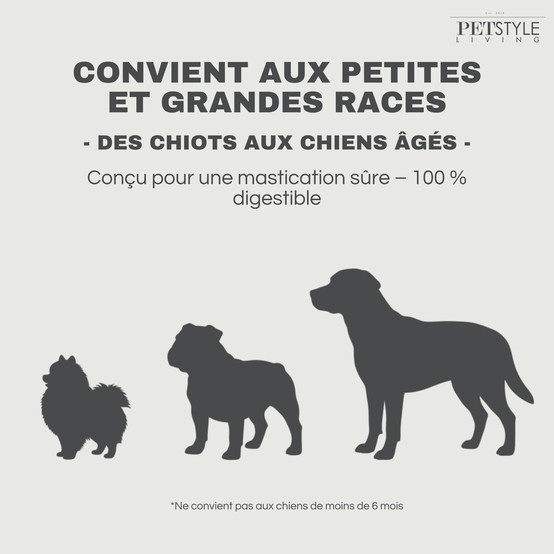 Bâtonnets à Mâcher au Poulet - Collation pour Chien - 12,5cm - 100 Pièces