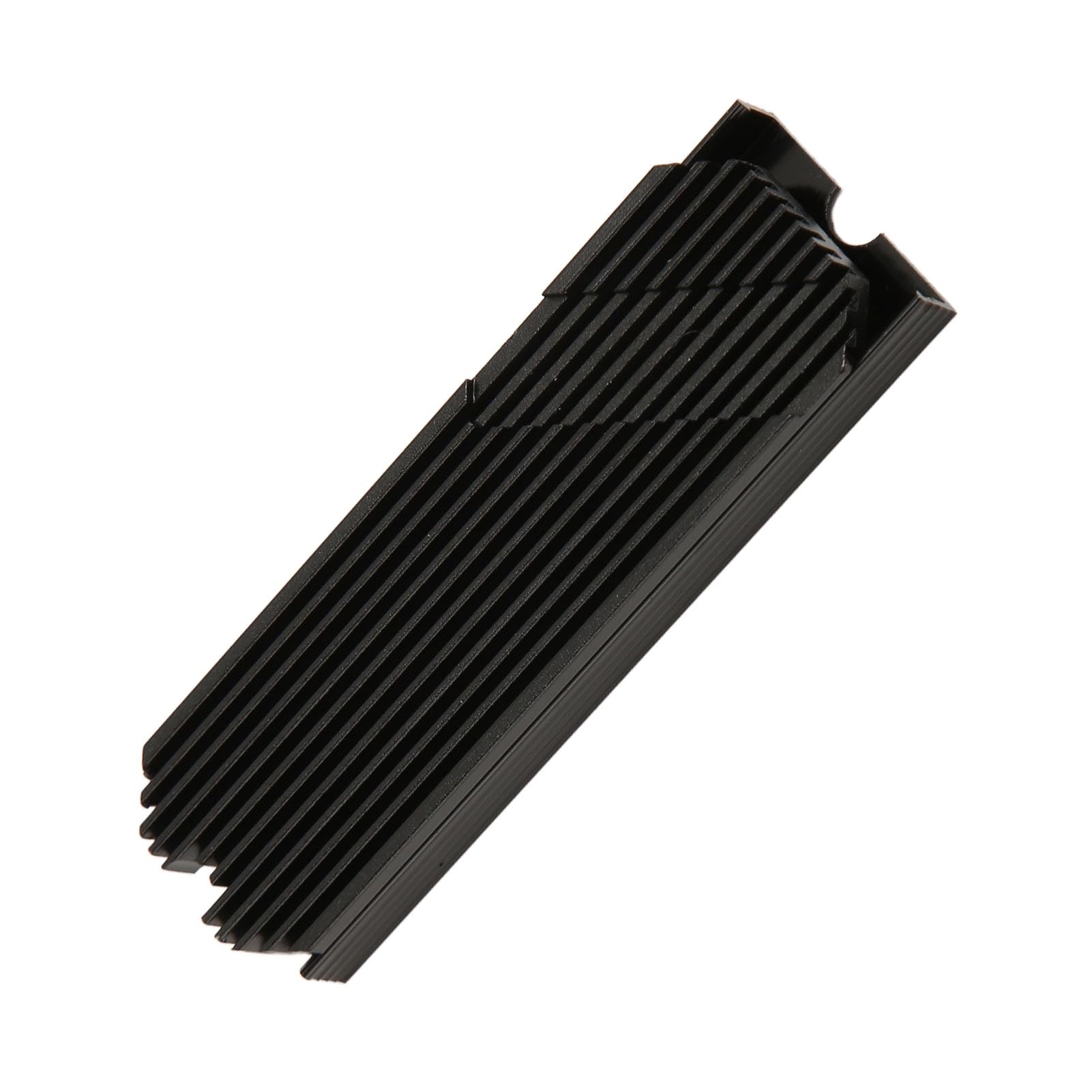M.2 SSD Kühlkörper – Doppelseitige Kühlung Mit Thermo-Pad Für PCIe NVMe & SATA SSDs (2280, Schwarz)