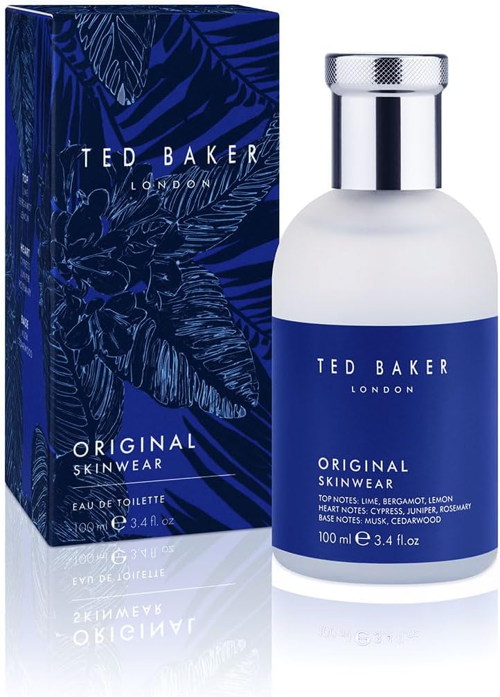 Original Skinwear Eau de Toilette for Men Woody Aromatic Fragrance with Lime, Bergamot, Sandalwood, Amber, Citrus, Refreshing, Mens Cologne Spray for Him, 3.4 fl oz / 100ml