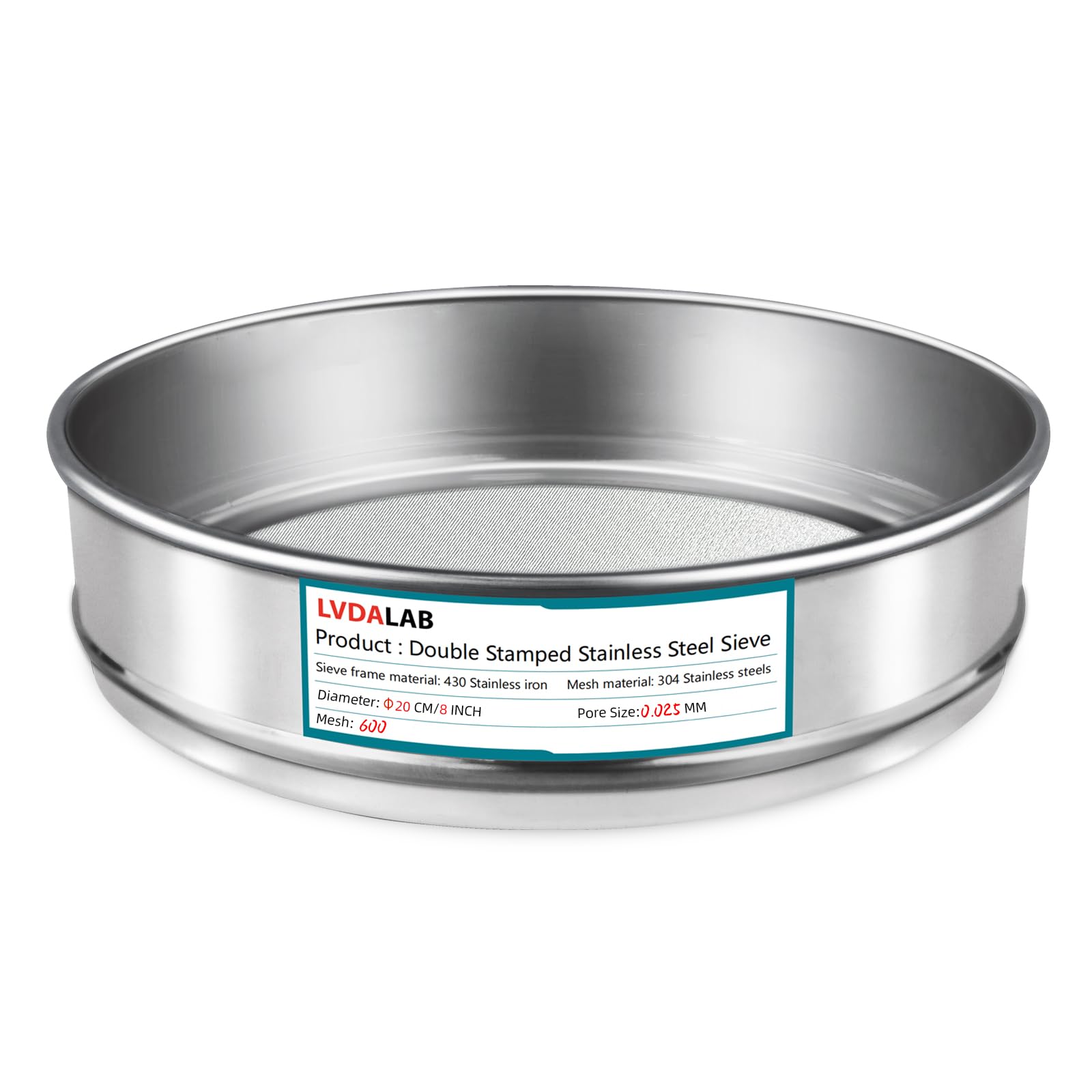 Stainless Steel Lab Sieve - 270 Mesh -24 Stainless Steel Lab Sieve - 270 Mesh -24