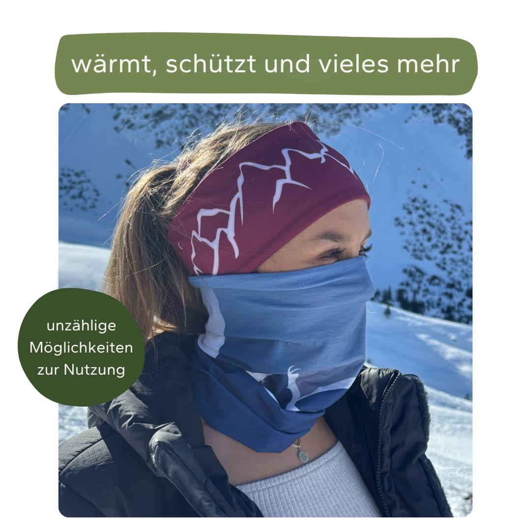 Gipfelgaudi Multifunktionstuch – Atmungsaktives & elastisches Schlauchtuch für Wandern, Sport & Alltag | Rundum bedruckt | Schnell trocknend & vielseitig tragbar