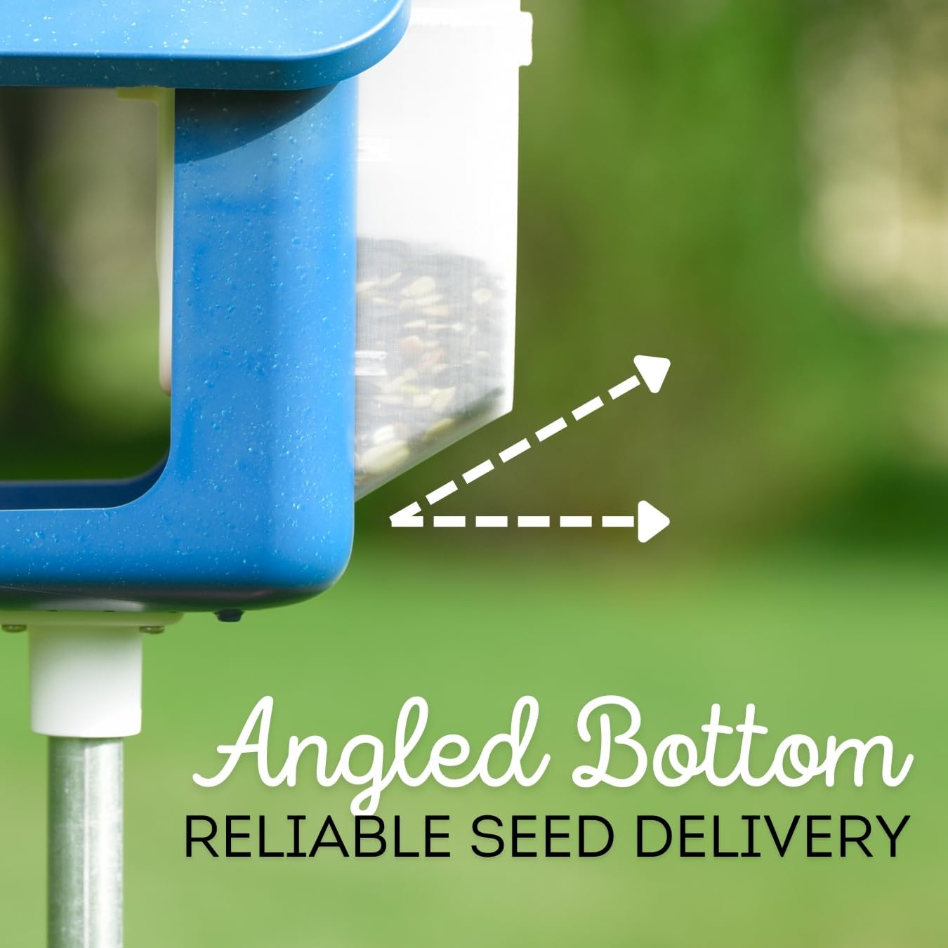 Generic Large Seed Hopper Extender Accessory for Bird Buddy Smart Feeder (Transparent)