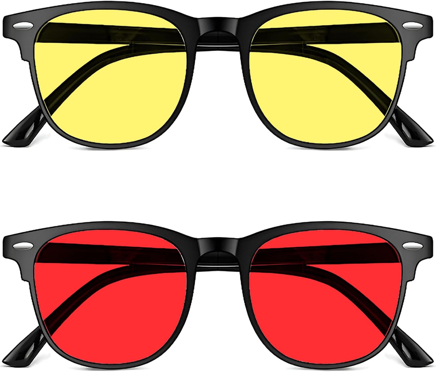 Solmoon - Blue Light Glasses - Yellow Lens and Deep Night Red Lens, American Tritan™ BPA Free Lenses
