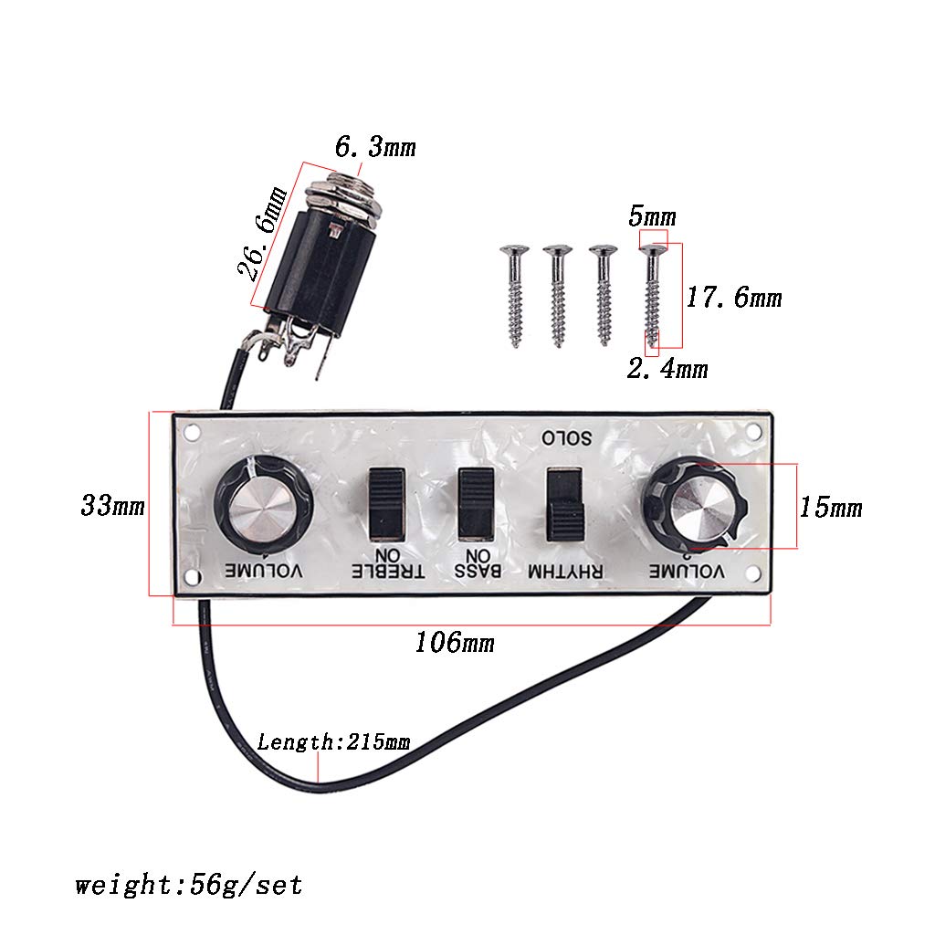 Alnicov Guitar Control Plate Prewired Telecaster Control Plate Guitar Circuit Board Przełączniki Gałki, do gitary Fd Tele Chrom