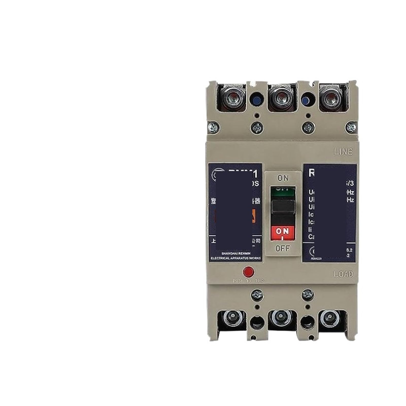 Disjoncteur à boîtier moulé RMM1-630 évite surcharges tableau électrique 250A