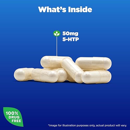 Miniatura 3 de Natrol Cápsulas 5-HTP, 50 mg, 45 unidades