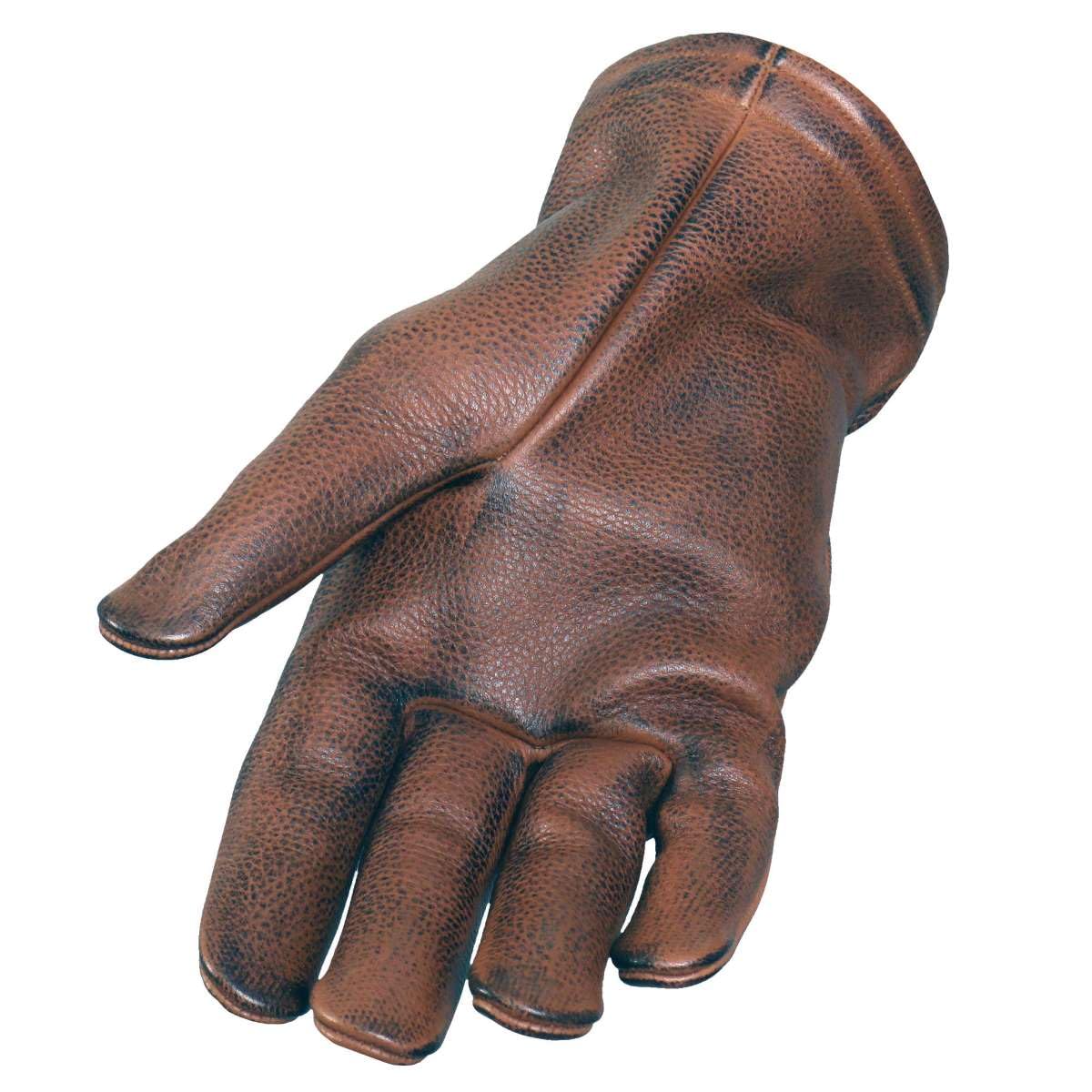 Hot Leathers Men's and Women's Motorcycle Riding Gloves Made of Premium Leather GVD Collection - X-Small