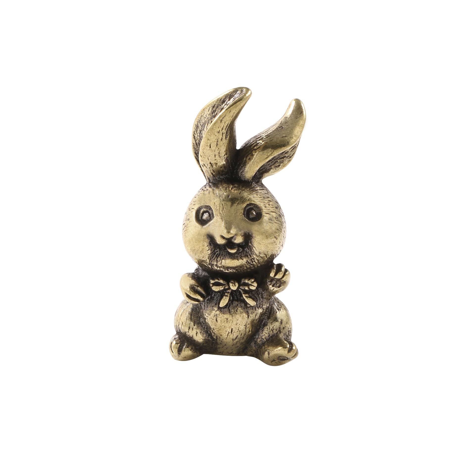 NGDFGR Creative Brass Rabbit Backpack Basket Decoration With Design For Table Décor