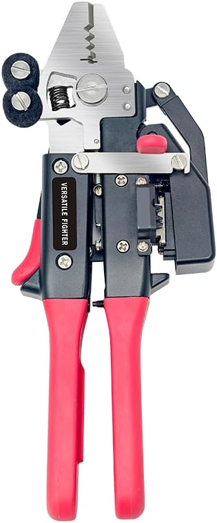 Signal fire MC 16 Integrated Fiber Stripper & Cleaver, Versatile Fighter Fiber Optic Stripper & Cutters Pliers for Wire Stripping Cutting & Cleaning, Fiber Cable Stripping Tool for Technicians