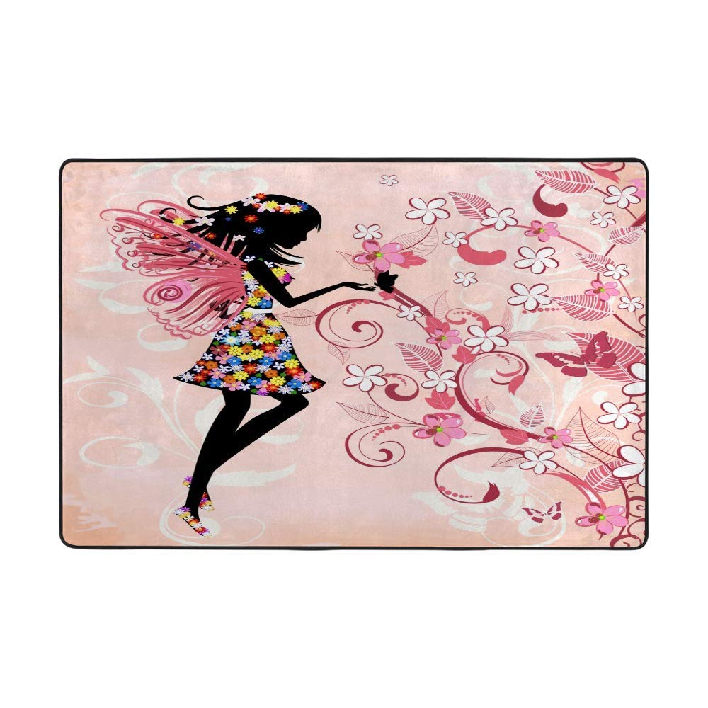 Grand tapis super doux rose corail CHEHONG 203x147 cm pour salon