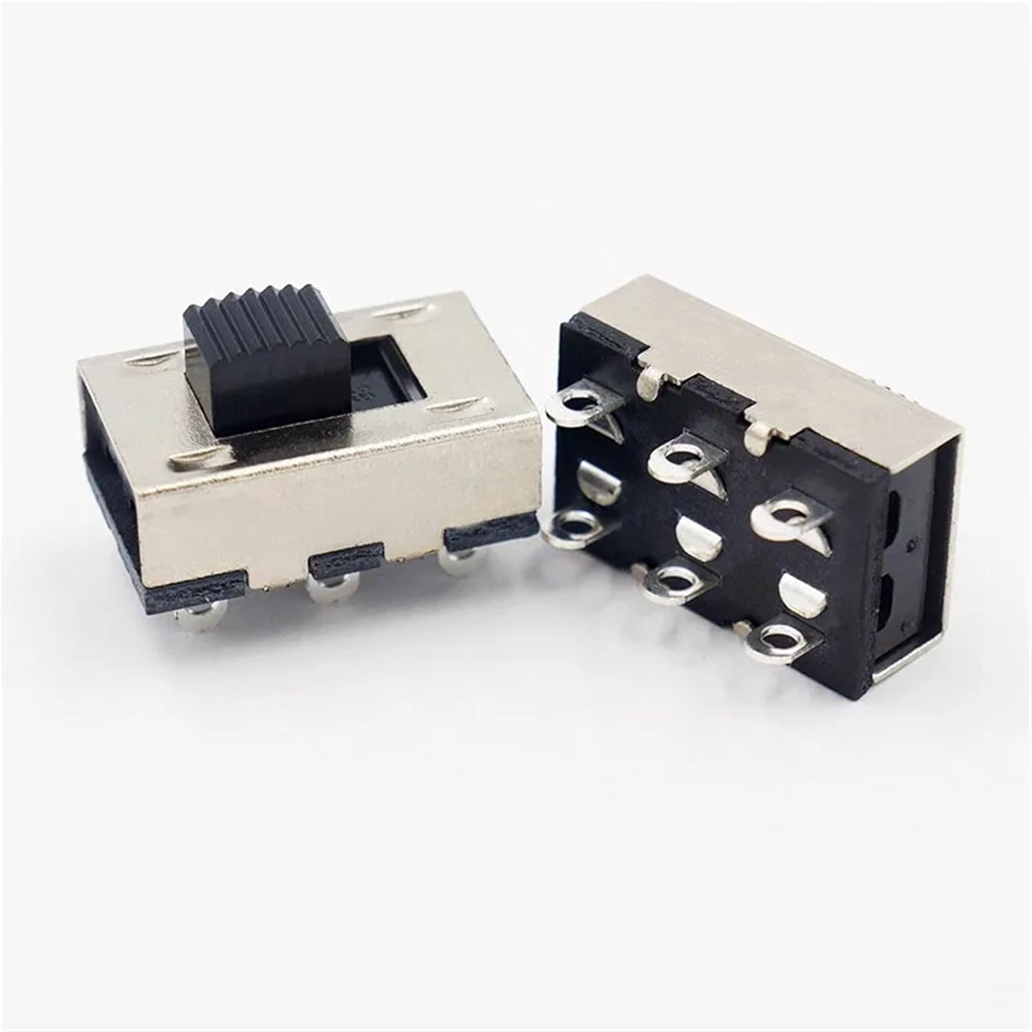 Two Large Current Toggle Switch 6 Feet Vertical Non-Fixed Feet 2 6 Foot to Push The Power Switch 5mm High(5pcs)