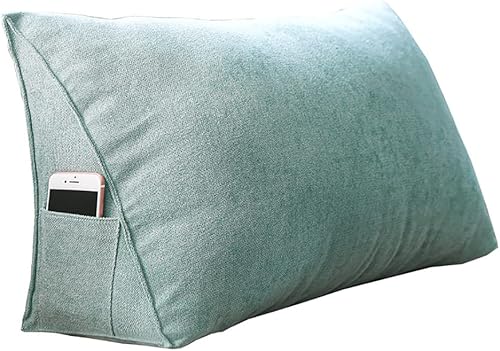 Simplicity and Luxury - Almohada de cuña con protección para la cintura, almohada de lectura, cojín para sofá, soporte triangular, respaldo