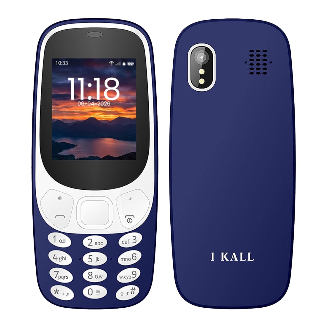 IKALL K3310 Keypad Mobile Phone | I.8 Display | 32MB RAM, 32MB Storage, Expandable 8GB | 1000 mAh Battery, Fast Charging | 1 Year Warranty | Bluetooth, FM Radio, Dual Sim, Blue-picture-31