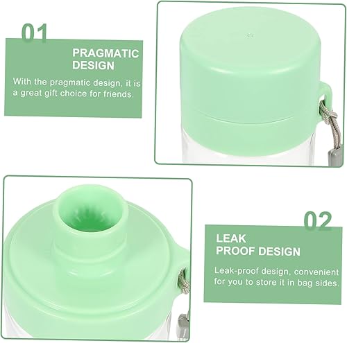 Miniatura 9 de BESPORTBLE Botella de agua portátil con filtro de botella de agua con correa Bote vasos de plástico para beber, contenedor de agua portátil para