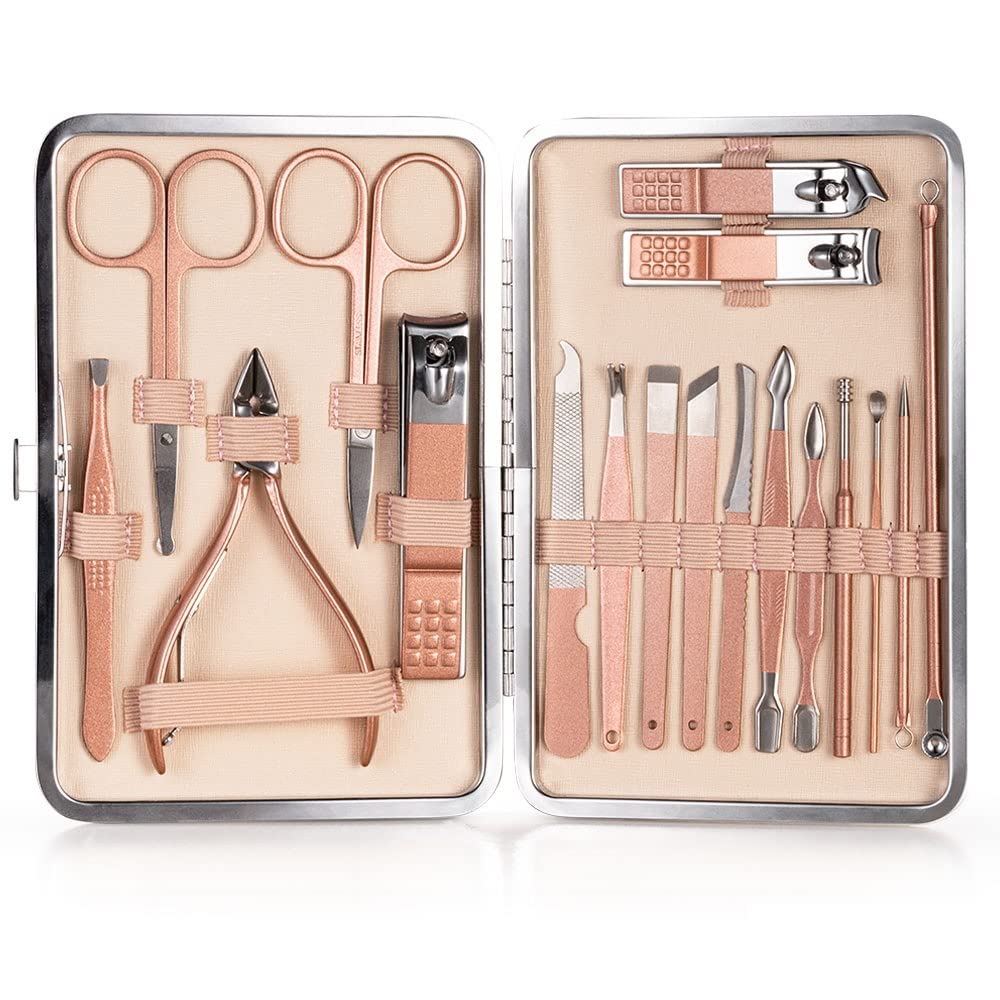 Trousse manucure et ciseaux de pédicure acier inoxydable pour vos soins des ongles en voyage