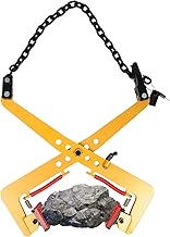 Alicates para bordillos, alicates para piedras, 30 – 51 cm, soporta hasta 350 kg, pinzas de acero, para otros proyectos de construcción de infraestructura, color amarillo