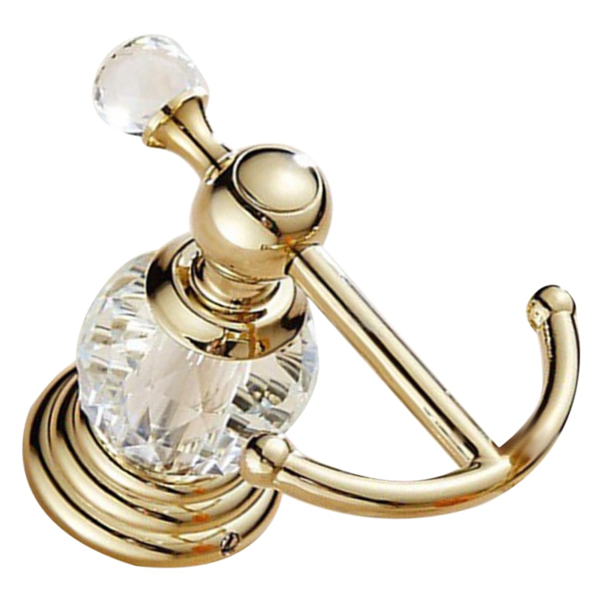 Gancho de Almacenamiento de Pared Dorado, Resistente Cristal, Acero Inoxidable, para Toallas y Batas, Uso en Baño y Cocina, Colgador de Pared Decorativo, 1 Unidad