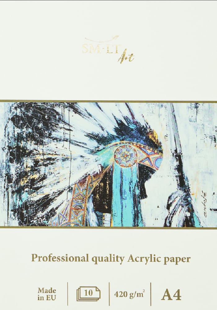 SM.LT A4 Acrylic Painting Paper Pad 10 Sheets 420gsm TS-10(420)/PRO
