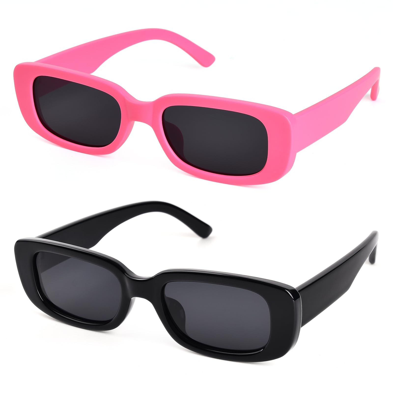 TINHAOPolarized Rectangle Sunglasses for Women Men Vintage Small Square Sun Glasses UV Protection Glasses