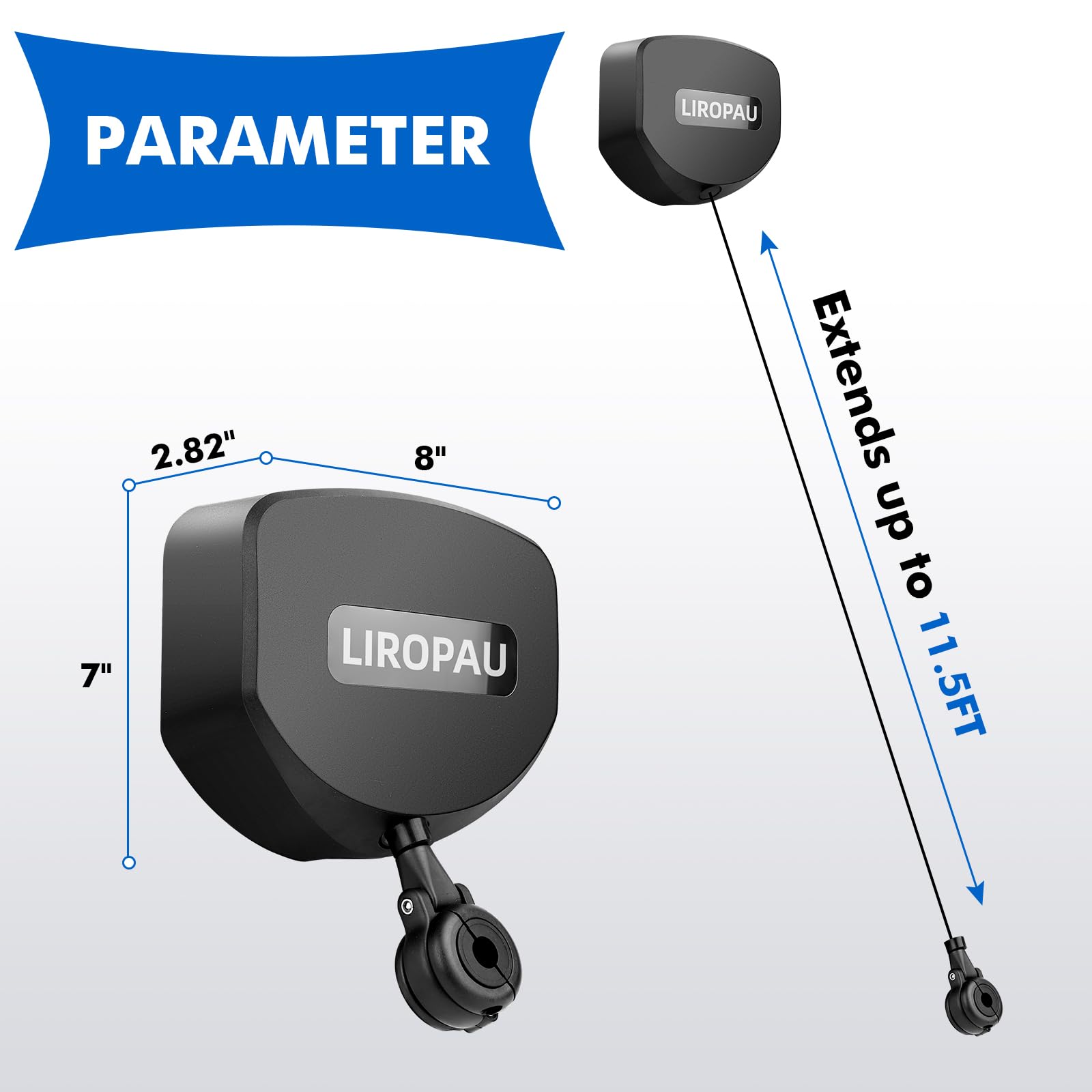 Automatisch Einziehbare Wallbox Kabelhalterung Automatischer Kabelaufroller | für Ladekabel von Elektrofahrzeugen, Halterung Ladekabel Typ 2 Type 1 Wandhalterung (Ceiling-mounted & Wall-mounted)
