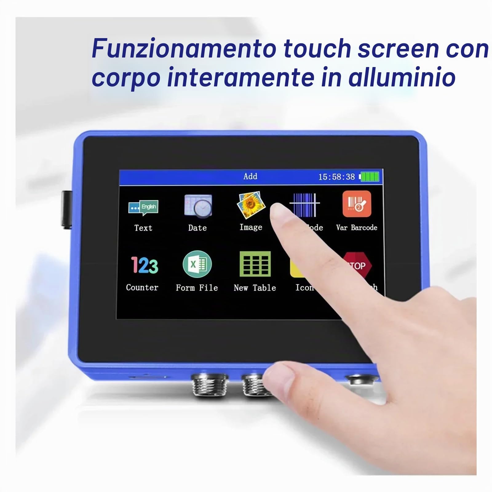 Stampante A Getto D'inchiostro Leo T6 Per Codici A Barre E Date – Cartuccia 42 Ml, 300 Dpi, 30 M/min