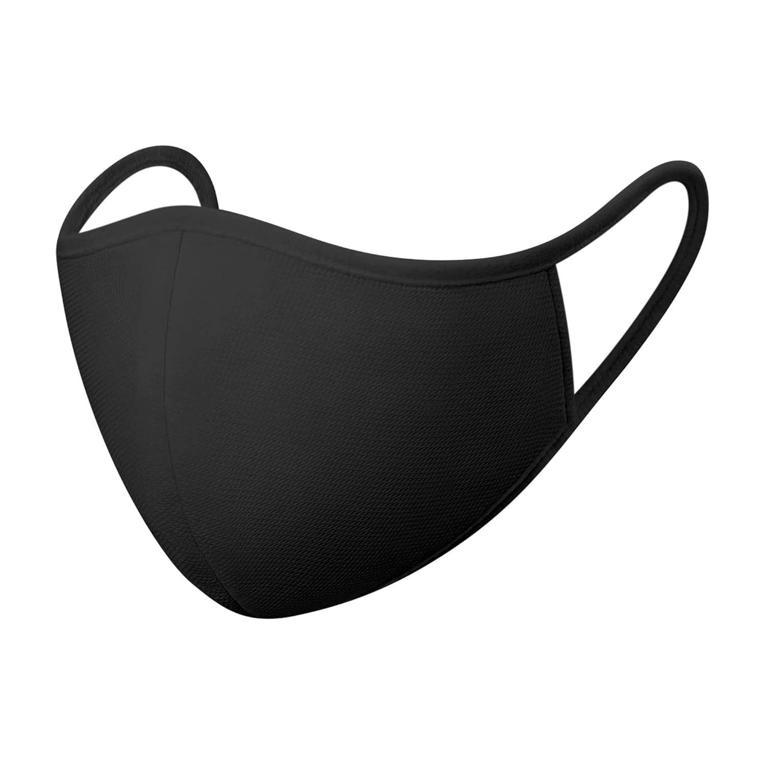 Rarissime Plain Black 2 ply 100 Cotton Cloth Face Mask Amazon.in Health & Personal Care