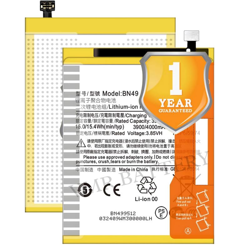 Image of Original BN49 Battery Compatible for Xiaomi Redmi 7A (MZB7995IN, M1903C3EG, M1903C3EH, M1903C3EI) - (4000mAh) - 1 Year Warranty K7