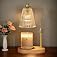 Engpure Candle Warmer Lamp - Candle Warmer Lamp with Timer and Dimmer Adjustable Height,Electric Wax Melt Warmer with 2 Bulbs