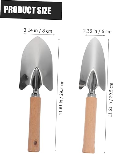 Miniatura 2 de Happyyami Kit de herramientas de jardín, 2 piezas, pala y pala, ligero y fácil de usar para tareas de jardín