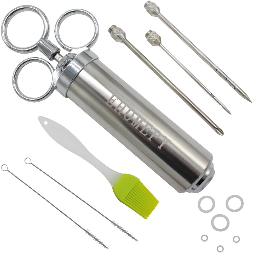 Ehomepy heavy duty 304 Stainless Steel Meat Injector Kit