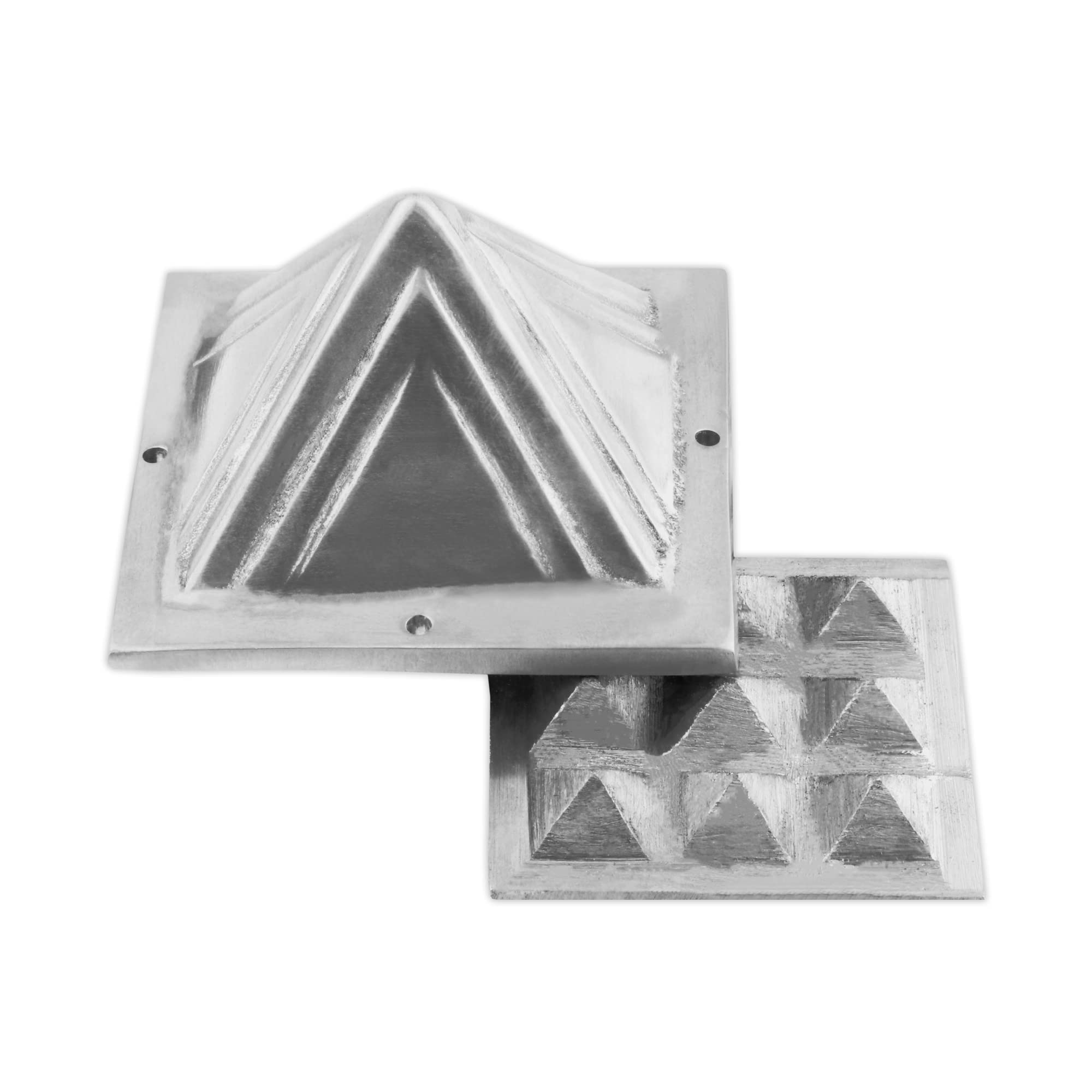 Lead Pyramid | 2 Layer Pyramid | Vastu Remedy & Positive Energy Yantra for Healing (Pack of 1)