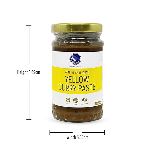 Miniatura 8 de Sabores veganos de pasta de curry tailandés, paquete de 4 pastas de curry panang, pasta de curry amarillo, curry verde y pasta de curry rojo hecha