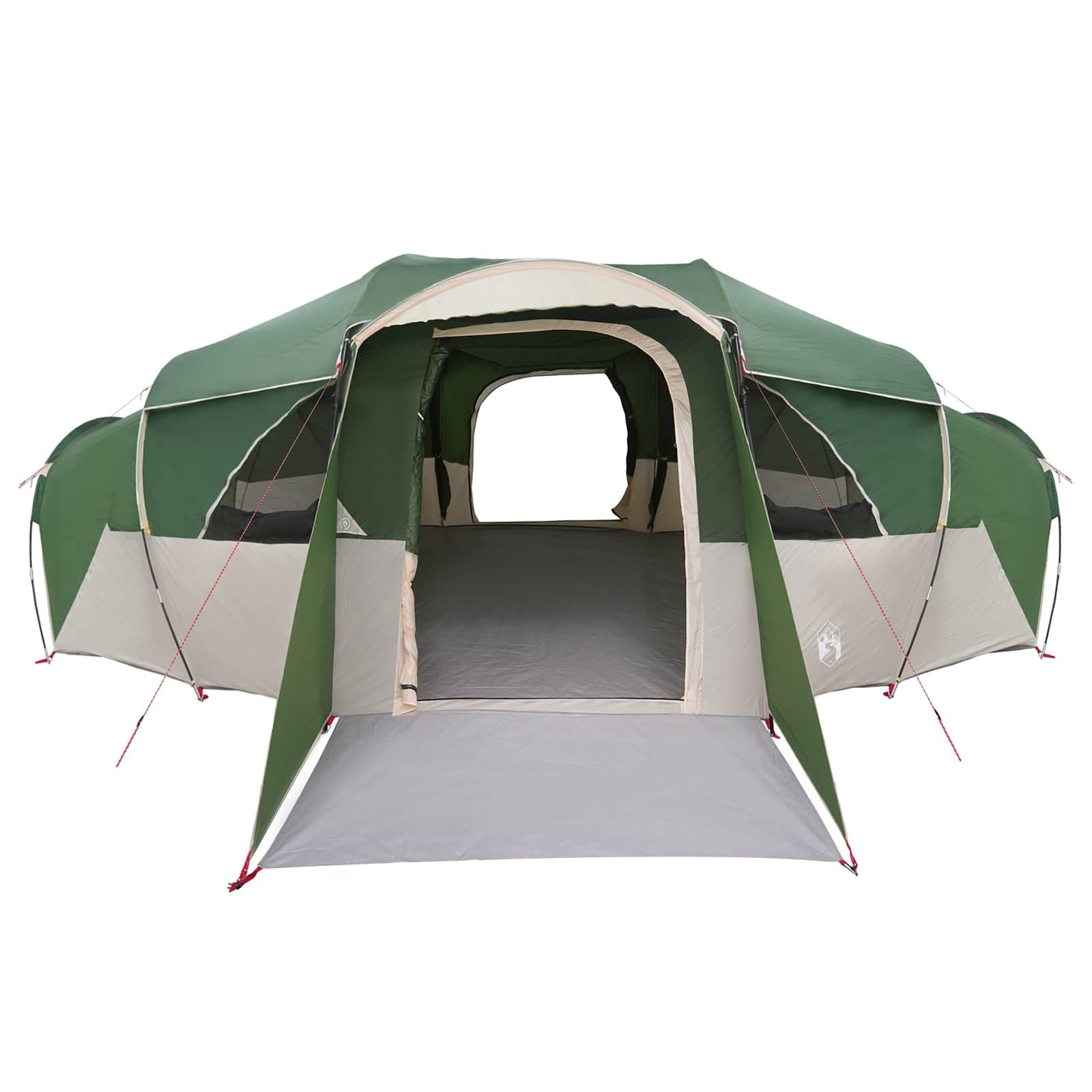 Tenda Familiare per 18 Persone con Parapioggia Impermeabile Verde 185T