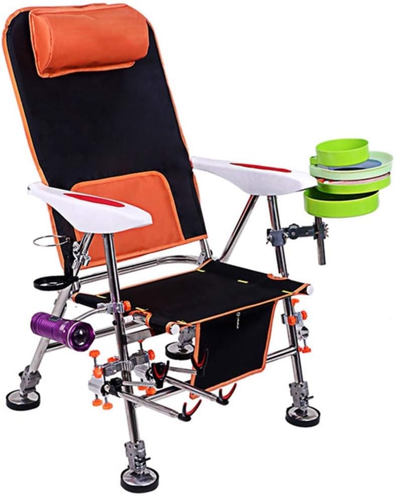 Folding Chair Fishing Chair Lightweight Aluminum Adjustable Folding