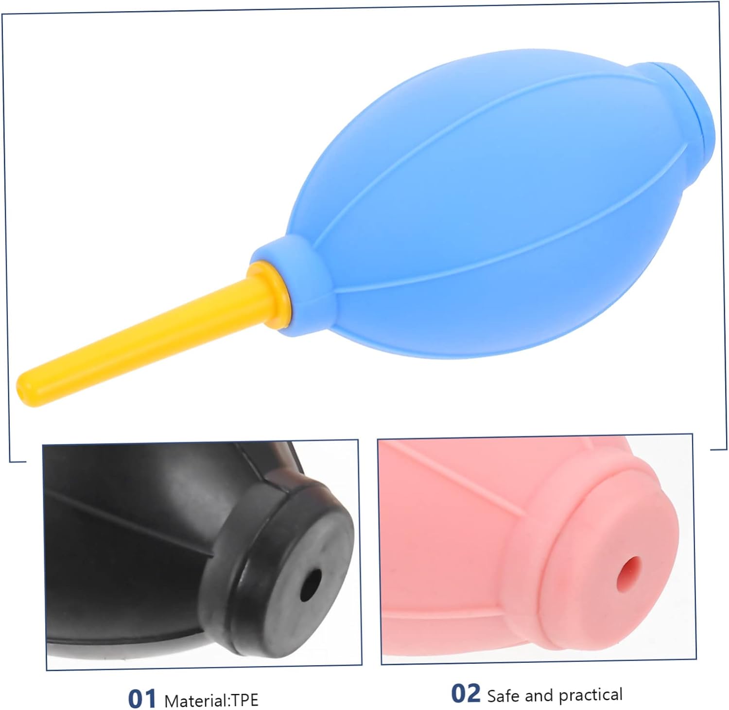 MERRYHAPY 12pcs Cleaning Air Blower for Eyelashes Extension Camera Lens Air Compressed Equipment Nozzle TPE