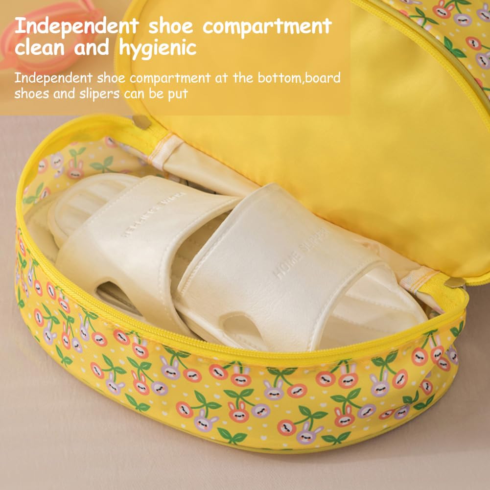 Bolsa de Natación Niño con Separación Seco-Húmedo, Compartimento para Zapatos